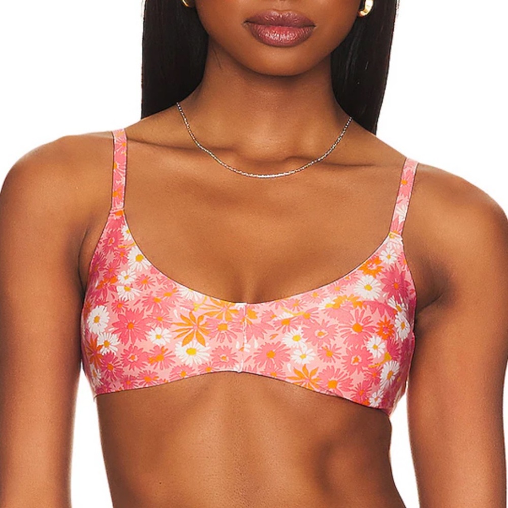 LSPACE Alec Seam-Free Bikini Top in When In Bloom
